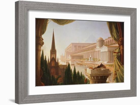 The Architect's Dream, Painting by Thomas Cole-Thomas Cole-Framed Giclee Print