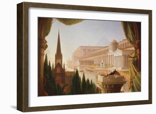 The Architect's Dream, Painting by Thomas Cole-Thomas Cole-Framed Giclee Print