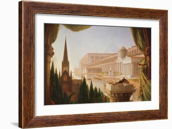 The Architect's Dream, Painting by Thomas Cole-Thomas Cole-Framed Giclee Print