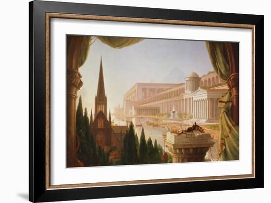 The Architect's Dream, Painting by Thomas Cole-Thomas Cole-Framed Giclee Print