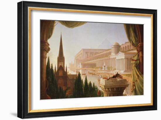 The Architect's Dream, Painting by Thomas Cole-Thomas Cole-Framed Giclee Print