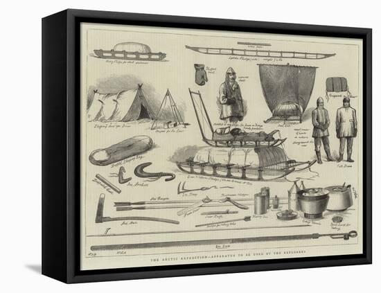 The Arctic Expedition, Apparatus to Be Used by the Explorers-null-Framed Premier Image Canvas