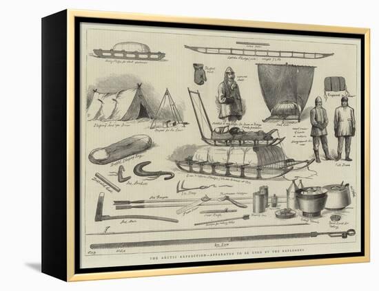 The Arctic Expedition, Apparatus to Be Used by the Explorers-null-Framed Premier Image Canvas