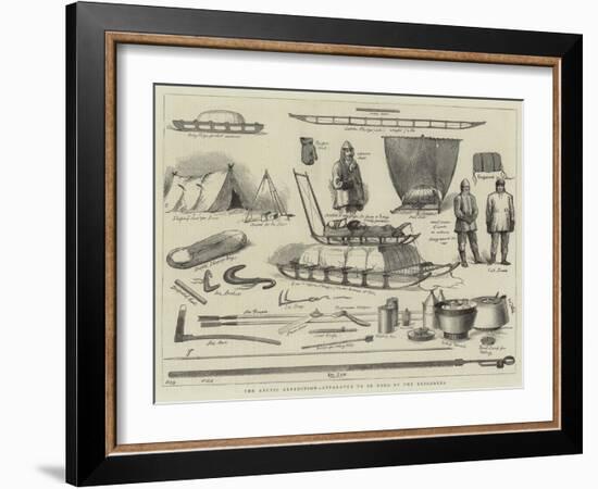 The Arctic Expedition, Apparatus to Be Used by the Explorers-null-Framed Giclee Print