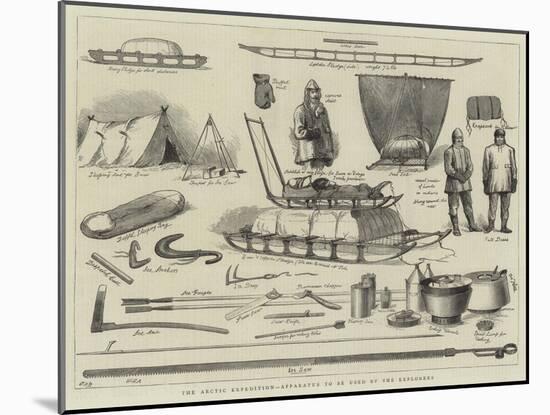 The Arctic Expedition, Apparatus to Be Used by the Explorers-null-Mounted Giclee Print