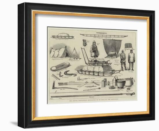 The Arctic Expedition, Apparatus to Be Used by the Explorers-null-Framed Giclee Print