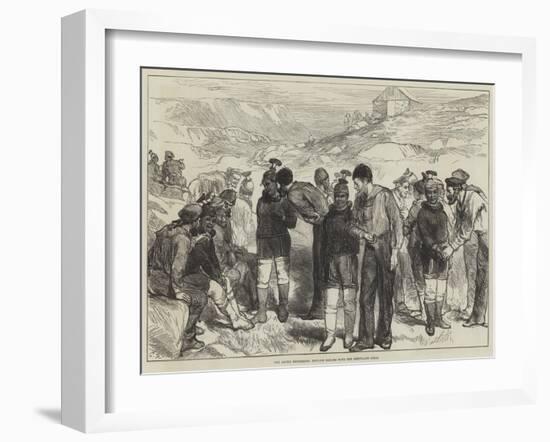 The Arctic Expedition, English Sailors with the Greenland Girls-Charles Robinson-Framed Giclee Print