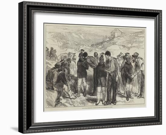 The Arctic Expedition, English Sailors with the Greenland Girls-Charles Robinson-Framed Giclee Print