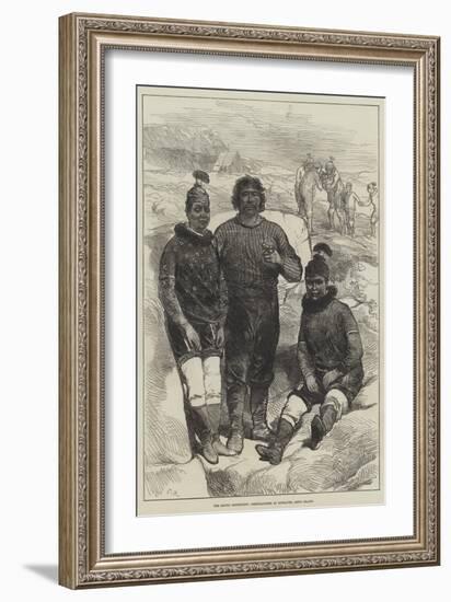 The Arctic Expedition, Greenlanders at Godhaven, Disco Island-Charles Robinson-Framed Giclee Print