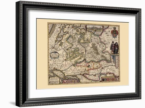 The Area Around Utrecht-Pieter Van der Keere-Framed Art Print