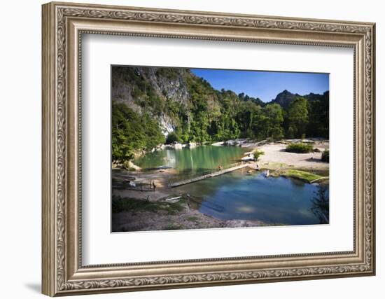 The Area Surrounding the Caves Is Stunning Natural Scenery, Kong Lor-Micah Wright-Framed Photographic Print