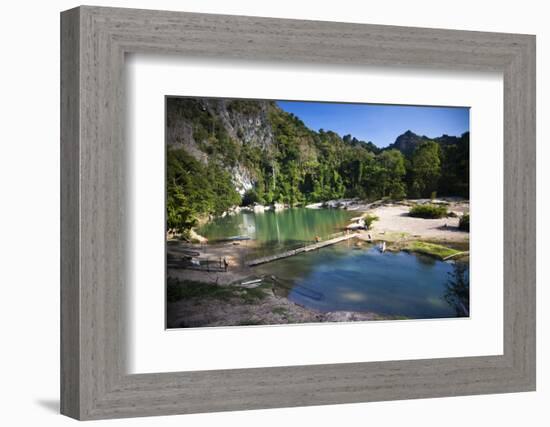 The Area Surrounding the Caves Is Stunning Natural Scenery, Kong Lor-Micah Wright-Framed Photographic Print