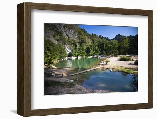 The Area Surrounding the Caves Is Stunning Natural Scenery, Kong Lor-Micah Wright-Framed Photographic Print