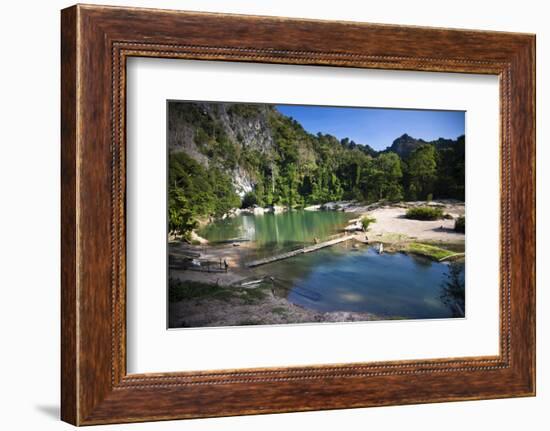 The Area Surrounding the Caves Is Stunning Natural Scenery, Kong Lor-Micah Wright-Framed Photographic Print