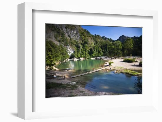 The Area Surrounding the Caves Is Stunning Natural Scenery, Kong Lor-Micah Wright-Framed Photographic Print