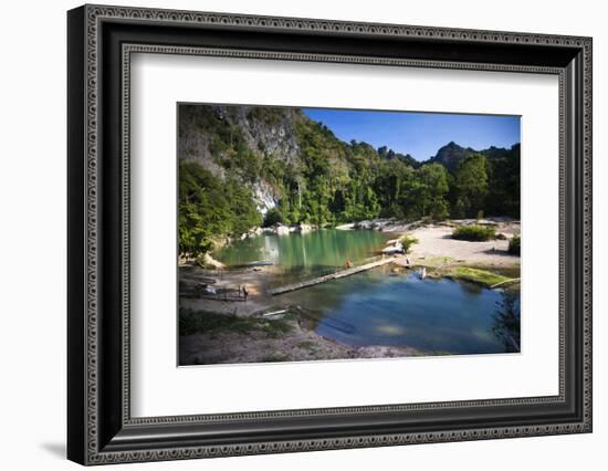 The Area Surrounding the Caves Is Stunning Natural Scenery, Kong Lor-Micah Wright-Framed Photographic Print