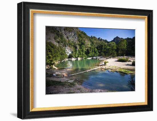 The Area Surrounding the Caves Is Stunning Natural Scenery, Kong Lor-Micah Wright-Framed Photographic Print