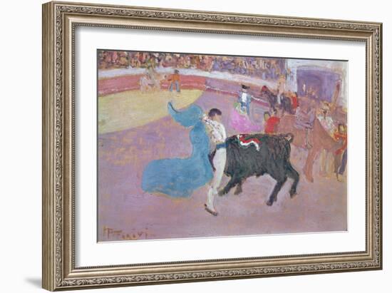 The Arena (Oil on Canvas)-Pedro Figari-Framed Giclee Print