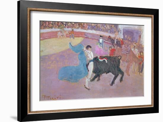 The Arena (Oil on Canvas)-Pedro Figari-Framed Giclee Print