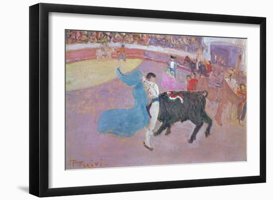 The Arena (Oil on Canvas)-Pedro Figari-Framed Giclee Print