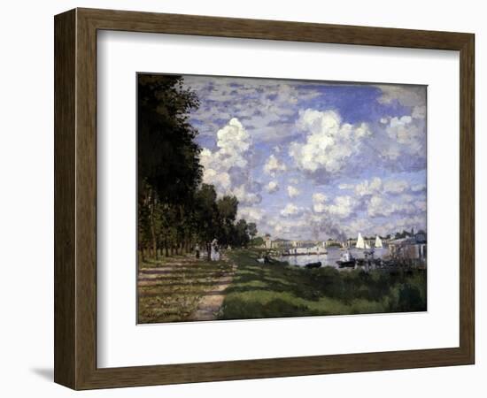 The Argenteuil Basin - by Claude Monet, 1875, Musée D'orsay-Claude Monet-Framed Giclee Print