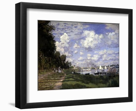 The Argenteuil Basin - by Claude Monet, 1875, Musée D'orsay-Claude Monet-Framed Giclee Print