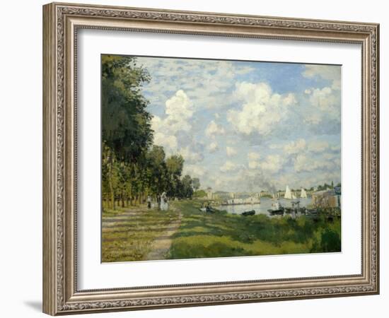 The Argenteuil Basin-Claude Monet-Framed Giclee Print