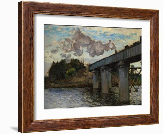 The Argenteuil Bridge-Claude Monet-Framed Giclee Print