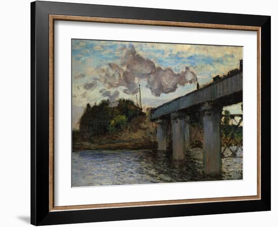 The Argenteuil Bridge-Claude Monet-Framed Giclee Print