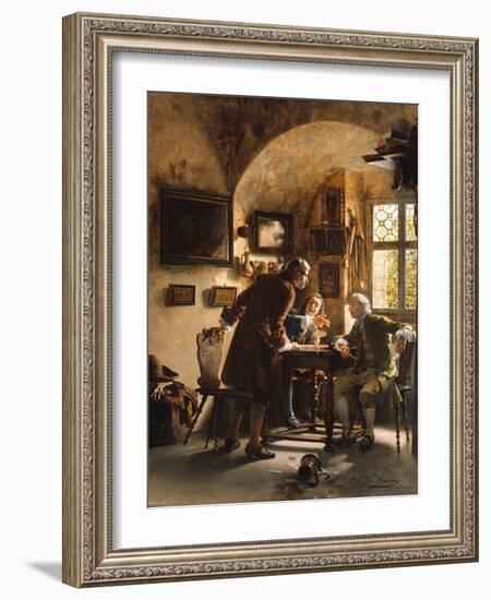 The Argument-Johann Hamza-Framed Giclee Print