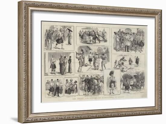 The Argyll and Sutherland Highlanders at Ceylon-William Ralston-Framed Giclee Print