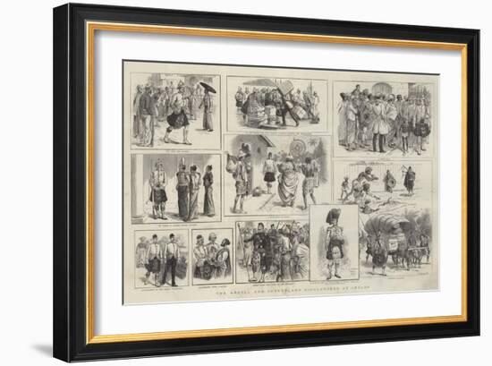 The Argyll and Sutherland Highlanders at Ceylon-William Ralston-Framed Giclee Print