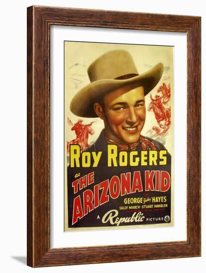 THE ARIZONA KID, center: Roy Rogers, 1939-null-Framed Art Print