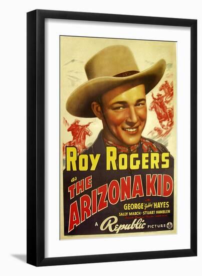 THE ARIZONA KID, center: Roy Rogers, 1939-null-Framed Art Print