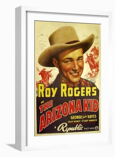 THE ARIZONA KID, center: Roy Rogers, 1939-null-Framed Art Print