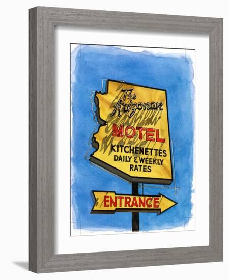 The Arizonian, Miracle Mile, 2004-Lucy Masterman-Framed Giclee Print