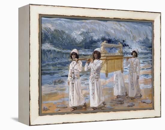 The Ark of the Covenant Passes over the Jordan-James Tissot-Framed Premier Image Canvas