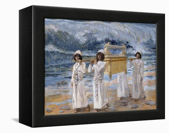 The Ark of the Covenant Passes over the Jordan-James Tissot-Framed Premier Image Canvas