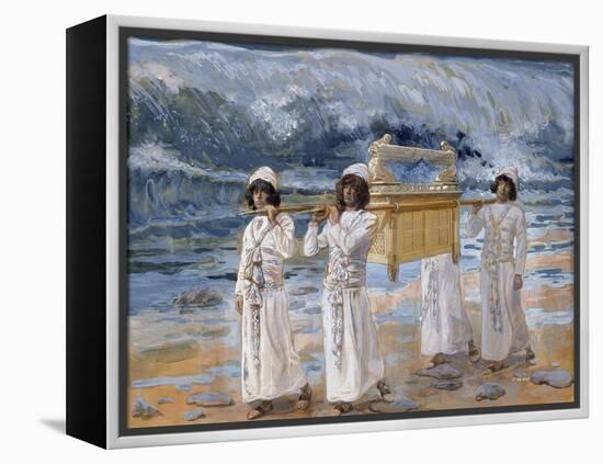 The Ark of the Covenant Passes over the Jordan-James Tissot-Framed Premier Image Canvas