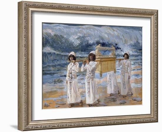 The Ark of the Covenant Passes over the Jordan-James Tissot-Framed Giclee Print