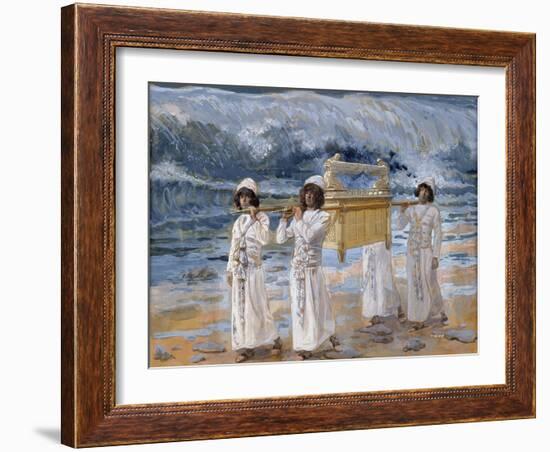 The Ark of the Covenant Passes over the Jordan-James Tissot-Framed Giclee Print