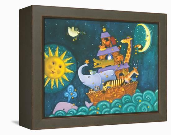 The Ark, the Sun and the Moon-Viv Eisner-Framed Stretched Canvas