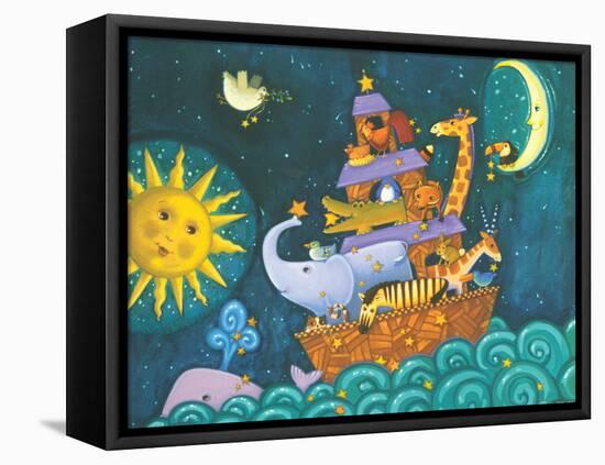 The Ark, the Sun and the Moon-Viv Eisner-Framed Stretched Canvas