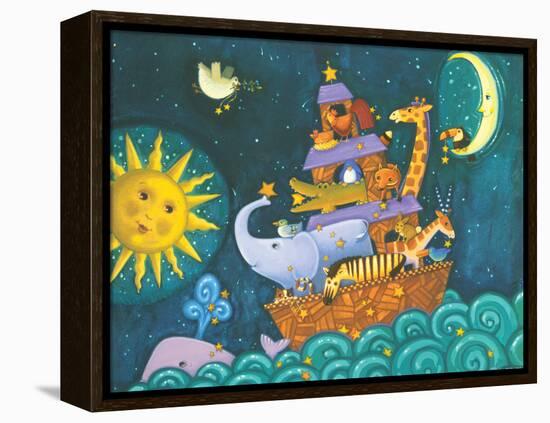 The Ark, the Sun and the Moon-Viv Eisner-Framed Stretched Canvas