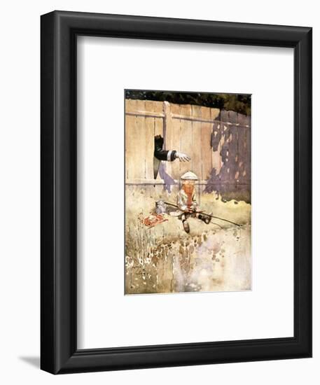The Arm of the Law-Lawson Wood-Framed Art Print