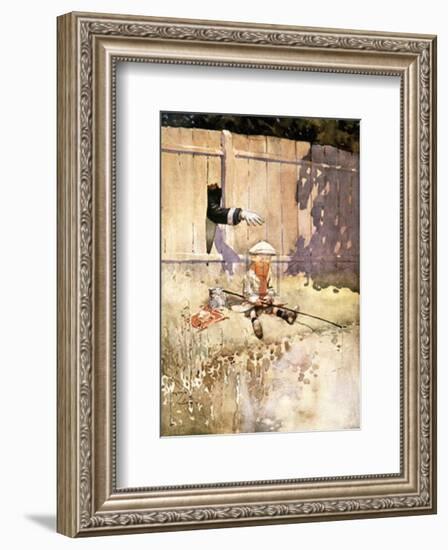 The Arm of the Law-Lawson Wood-Framed Art Print