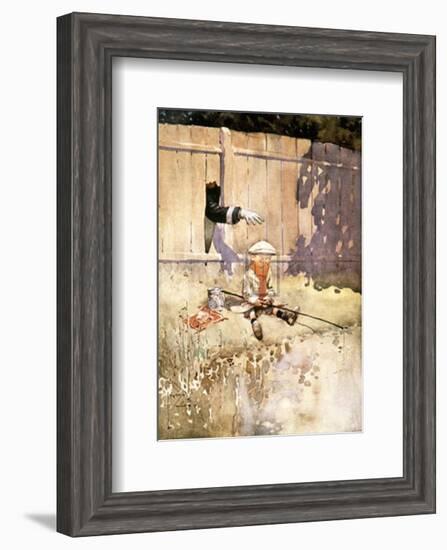 The Arm of the Law-Lawson Wood-Framed Art Print