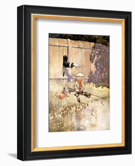 The Arm of the Law-Lawson Wood-Framed Art Print