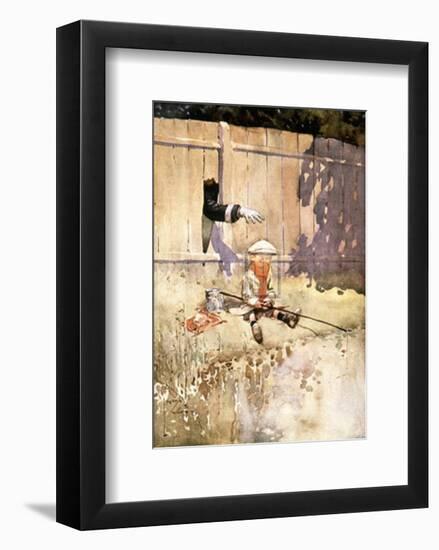 The Arm of the Law-Lawson Wood-Framed Art Print