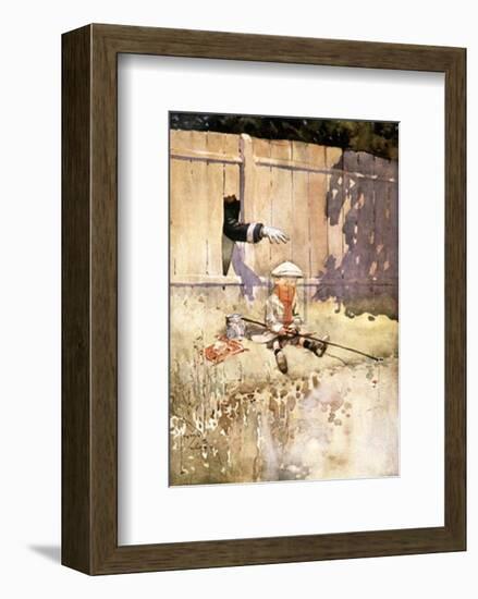 The Arm of the Law-Lawson Wood-Framed Art Print